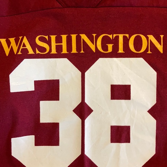 ❗️SOLD❗️Vintage Redskins George Rodgers Jersey Tee - Picture 6 of 7